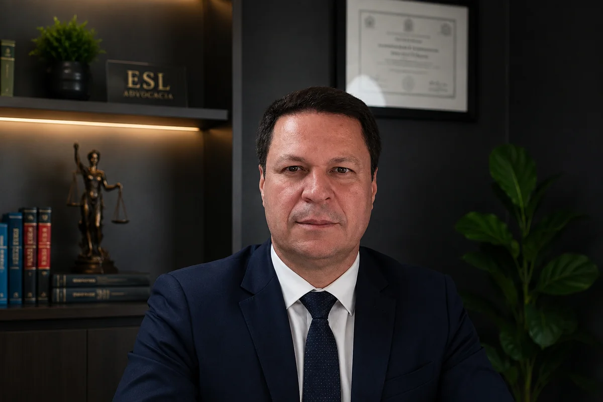 Wesley Vieira da Silva em escritório de advocacia