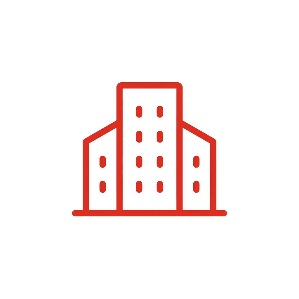 Ícone de edifício empresarial
